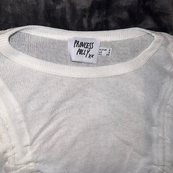 Princess Polly Zoey Sheer Top Size 2 - Picture 11 of 16
